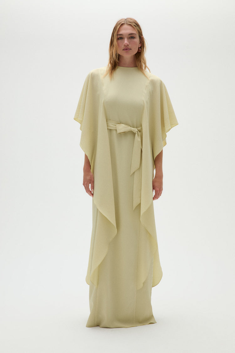 Pebble Crepe Kaftan, dress from Collection Evening by Amsale, Fabric: crepe