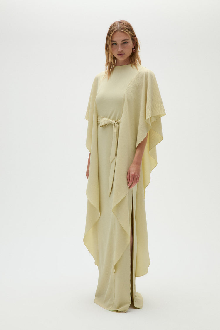 Pebble Crepe Kaftan, dress from Collection Evening by Amsale, Fabric: crepe