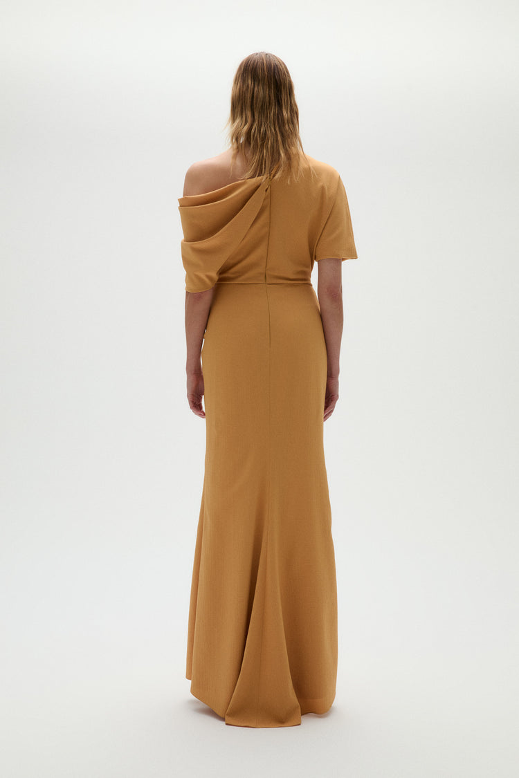 Pebble Crepe Slouch Dress Navy / 4 | Amsale Pebble Crepe Slouch Dress Navy / 4 | Amsale