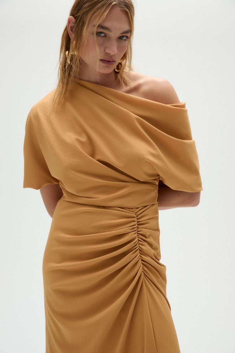 crepe dress Silk Chiffon and Crepe Two-piece Gown