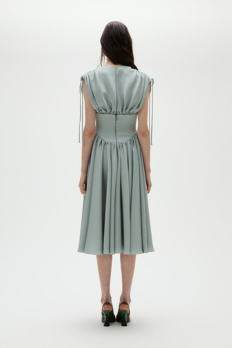 Hammered Satin Corset Dress, dress from Collection Evening by Amsale, Fabric: hammered-satin