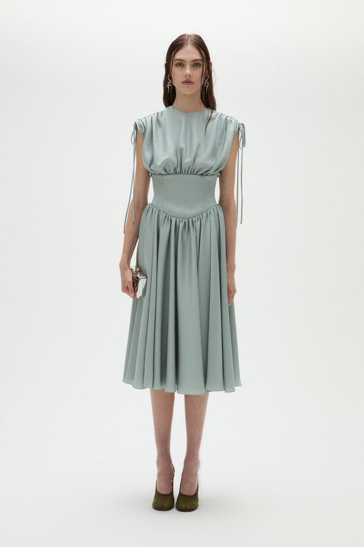 corset dress knee length Sleeveless Graduation Dress 2026 Spaghetti Straps Silk Like Satin White Sheath Long