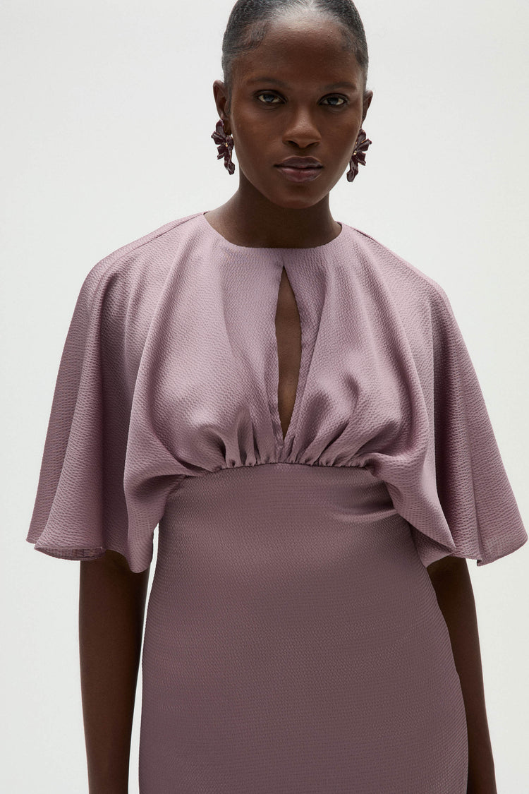 Hammered Satin Cocktail Dress Iris / 4 | Amsale Hammered Satin Cocktail Dress Iris / 4 | Amsale