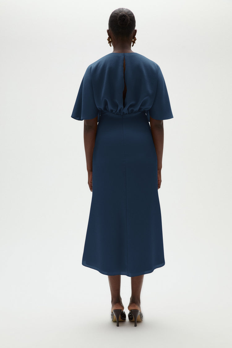 Hammered Satin Cocktail Dress, dress from Collection Evening by Amsale, Fabric: hammered-satin