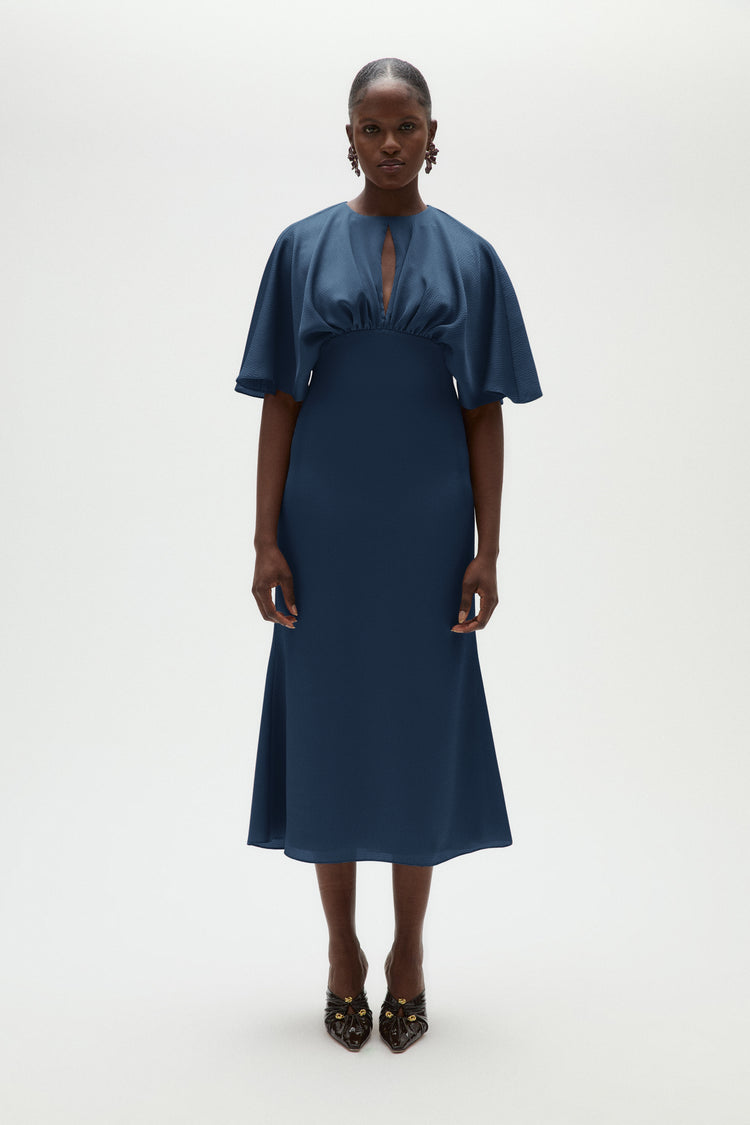 Hammered Satin Cocktail Dress, dress from Collection Evening by Amsale, Fabric: hammered-satin