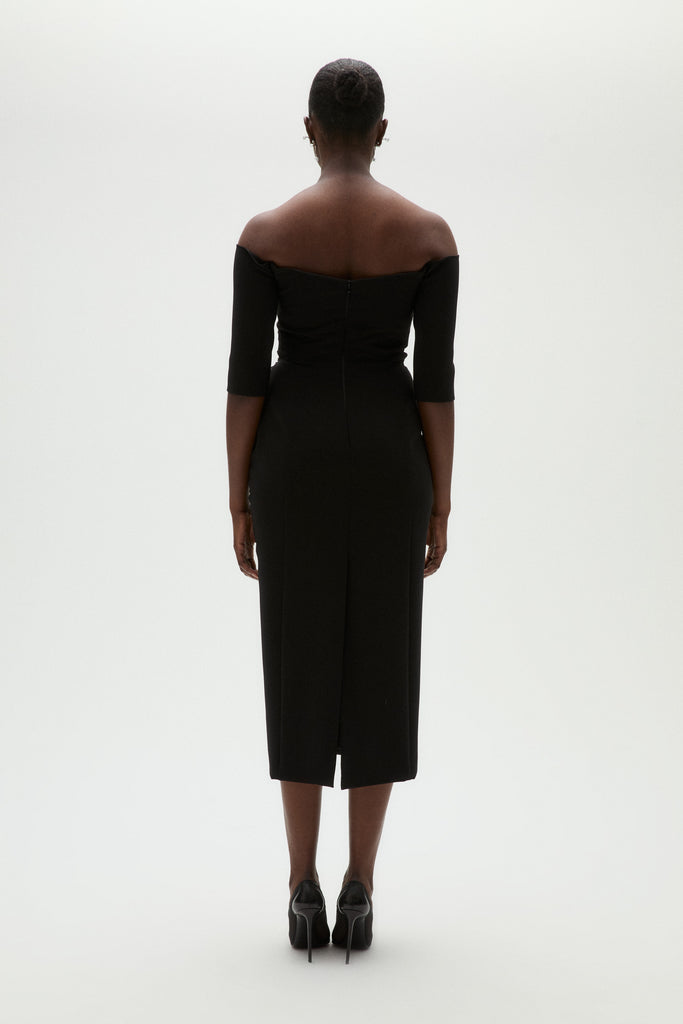 Product Stretch Crepe Cocktail Dress Image