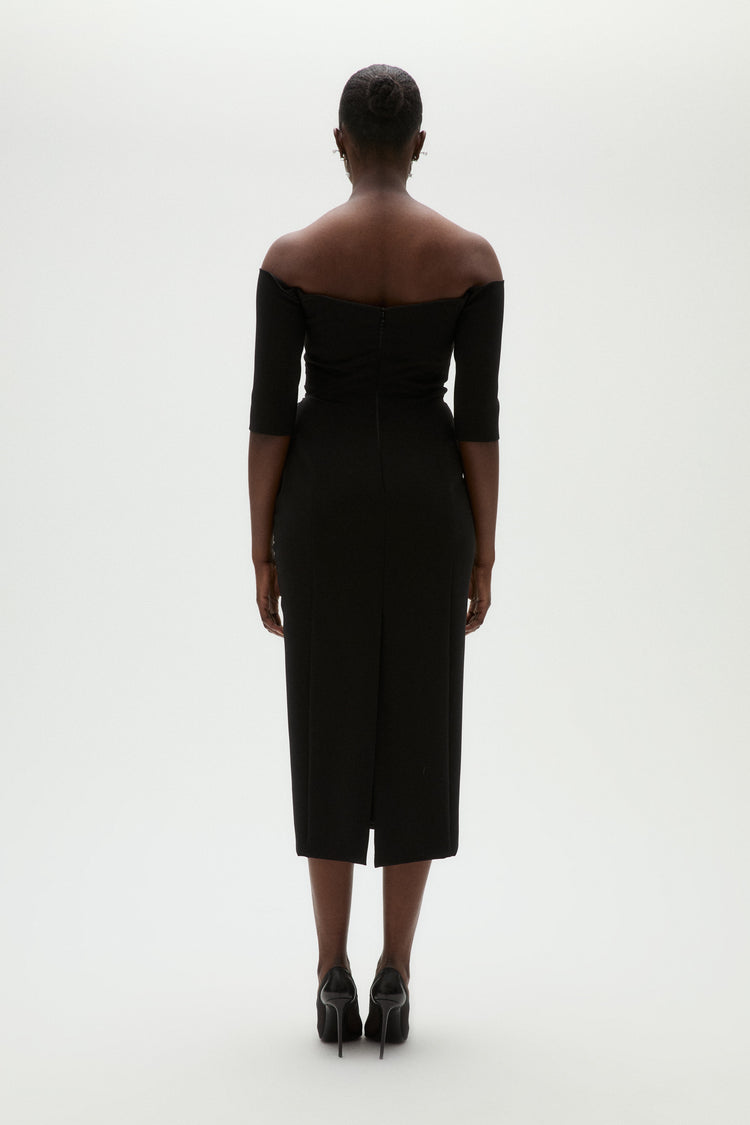 Stretch Crepe Cocktail Dress | Amsale Stretch Crepe Cocktail Dress | Amsale