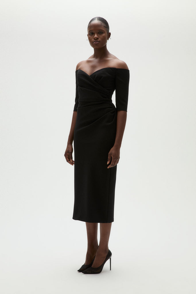 Product Stretch Crepe Cocktail Dress Image