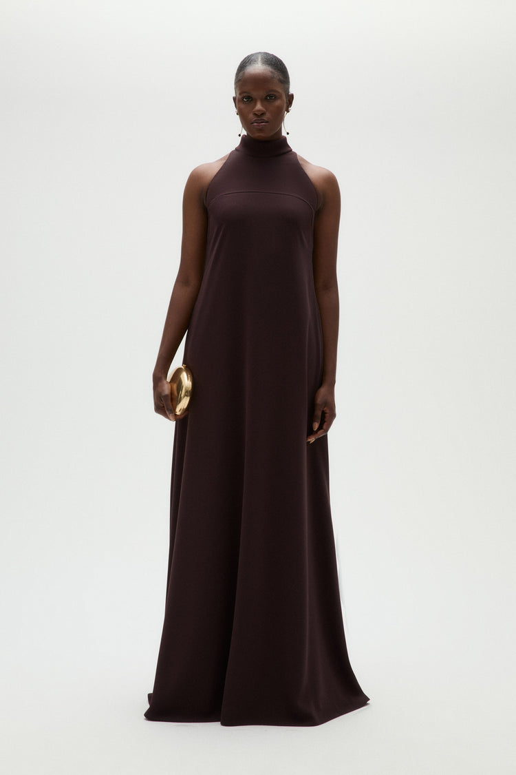 Technical Crepe Trapeze Gown, dress from Collection Evening by Amsale, Fabric: crepe