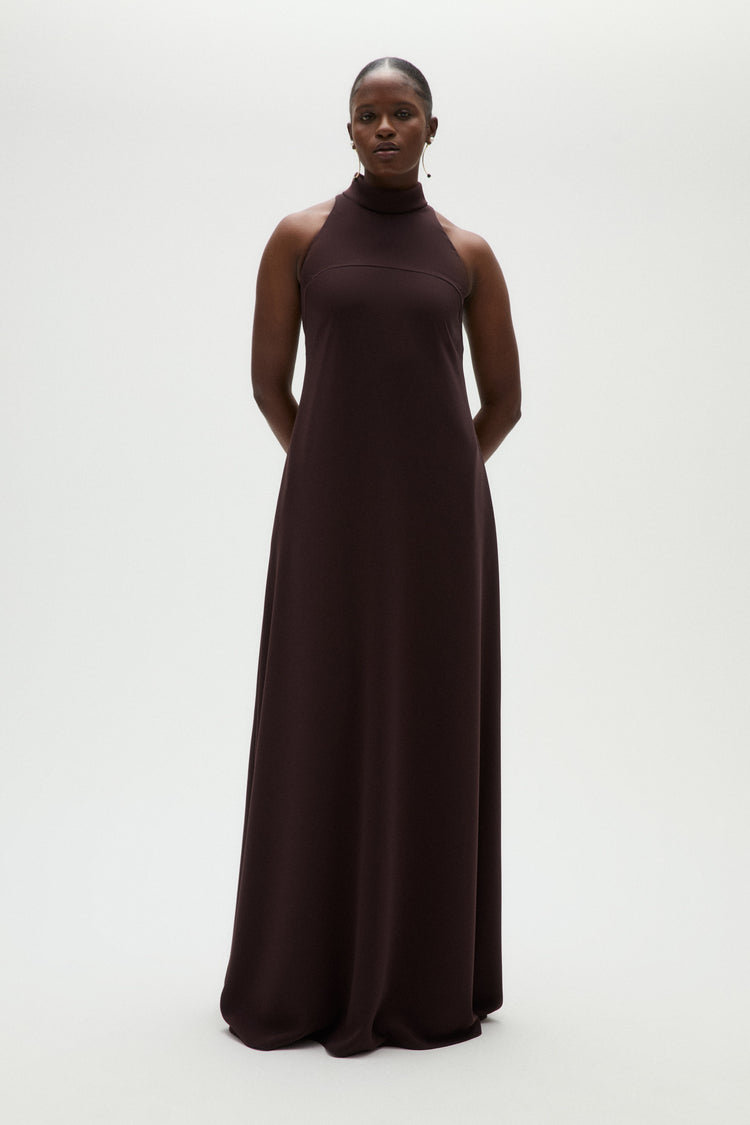 Technical Crepe Trapeze Gown, dress from Collection Evening by Amsale, Fabric: crepe