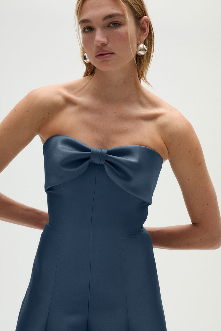 Image number 3: Bow Neck Strapless Gown, view 4