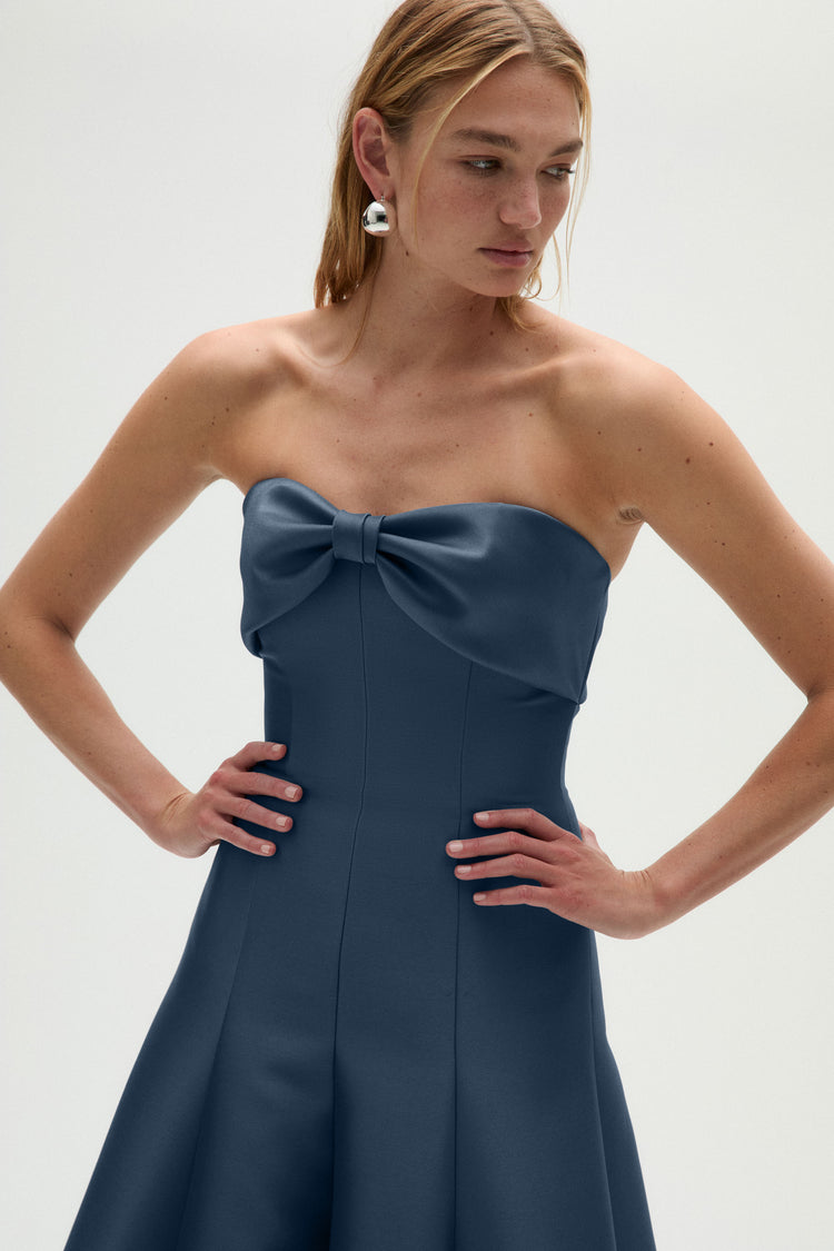 Image number 5: Bow Neck Strapless Gown, view 6