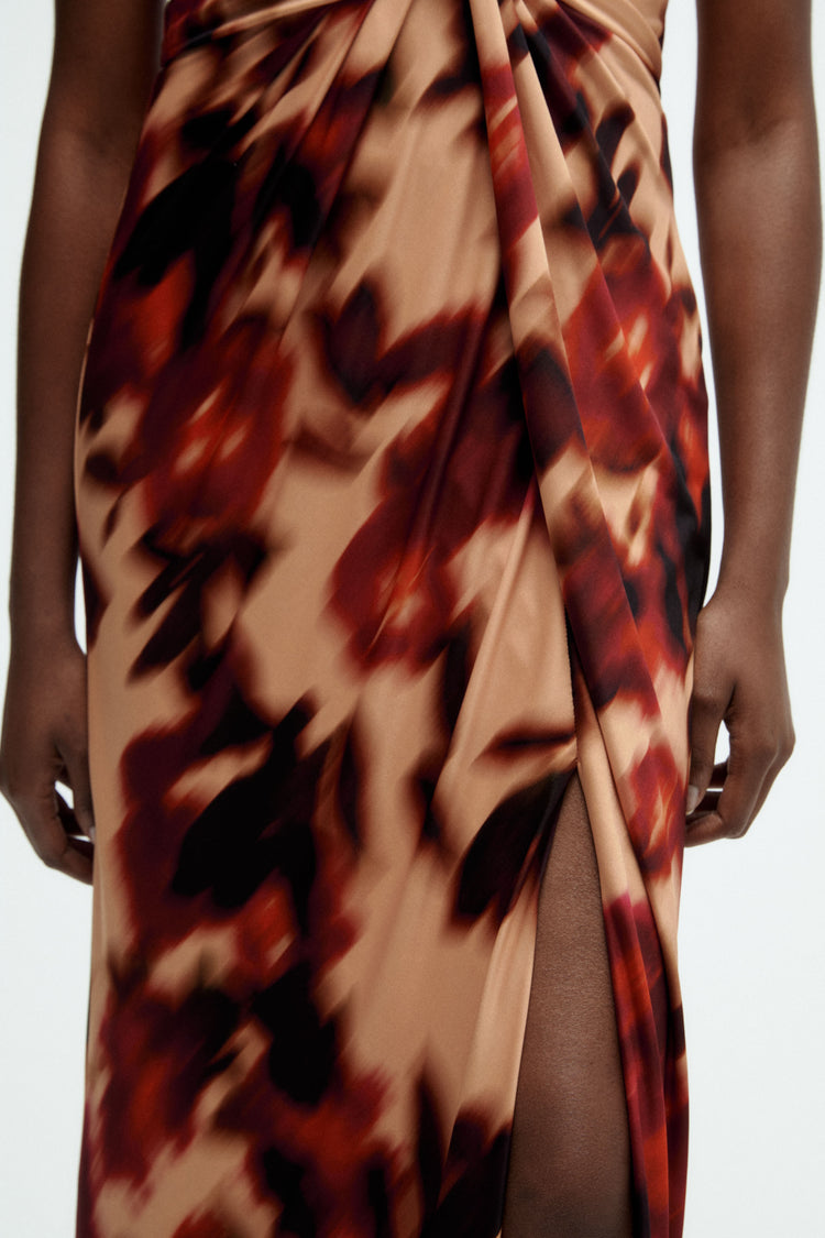 Printed Twist Dress, dress from Collection Evening by Amsale, Fabric: crepe
