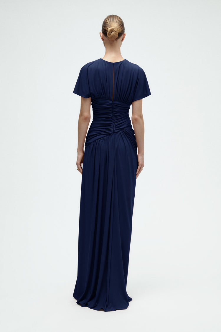 Asymmetric Jersey Gown, dress from Collection Evening by Amsale, Fabric: jersey