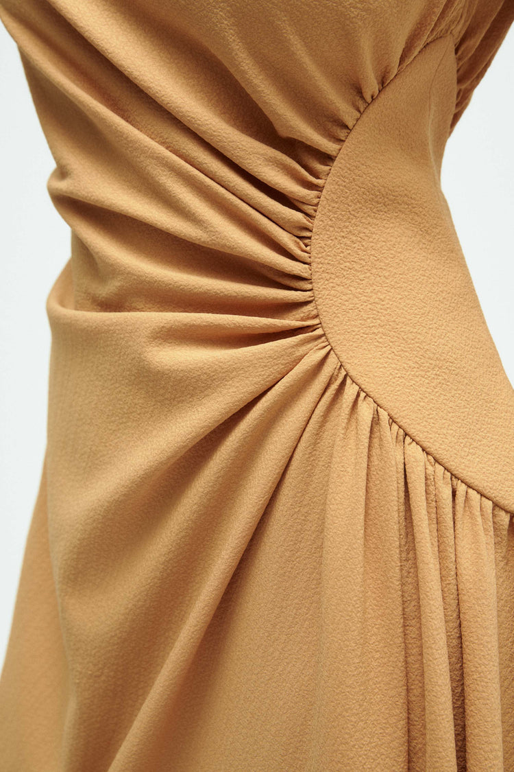 Textured Cowl Neck Gown, dress from Collection Evening by Amsale, Fabric: crepe