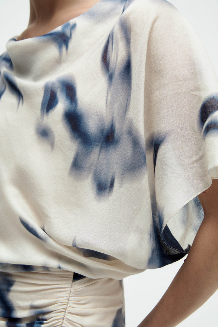 Floral Printed Gauze Dress, dress from Collection Evening by Amsale