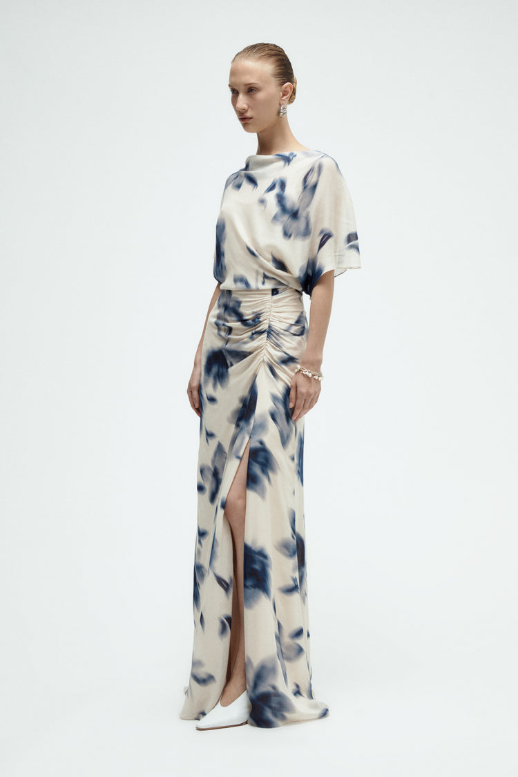 Floral Printed Gauze Dress, dress from Collection Evening by Amsale