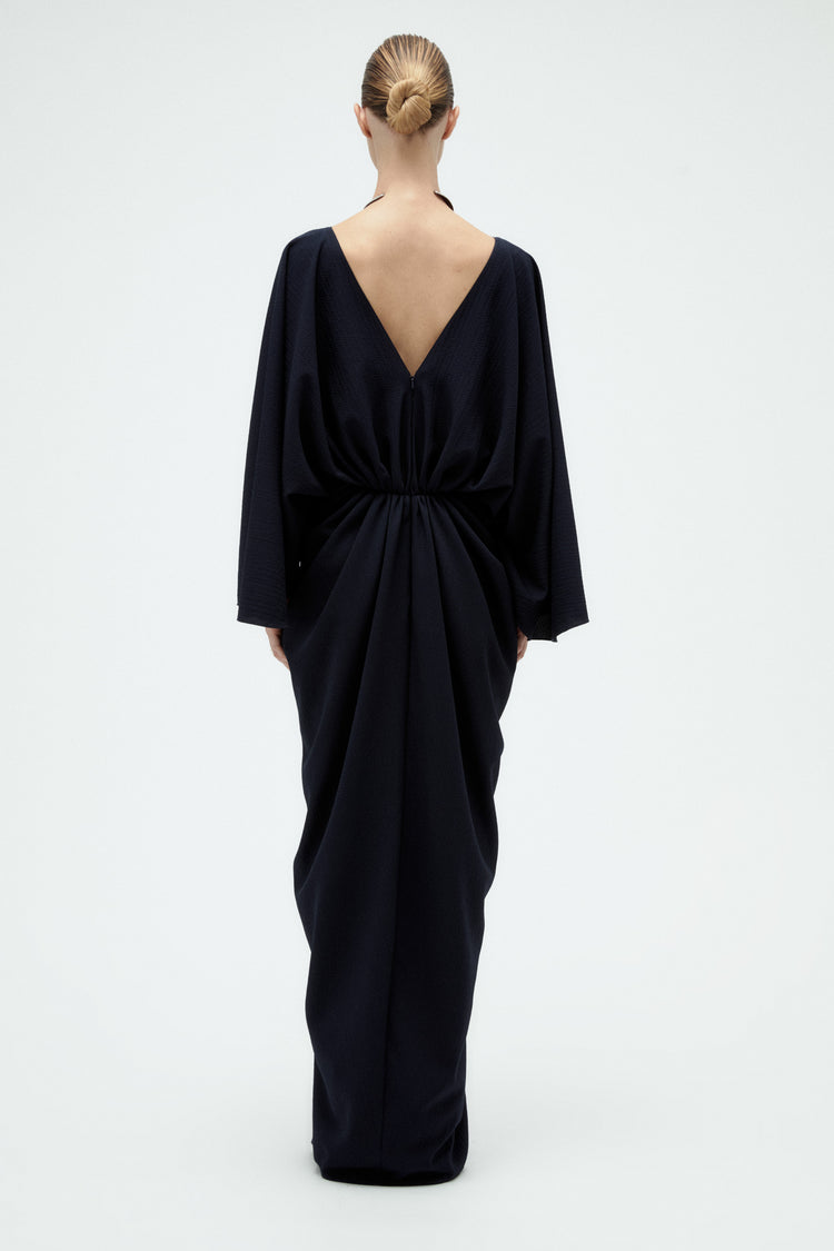 Batwing Textured Gown, dress from Collection Evening by Amsale, Fabric: crepe