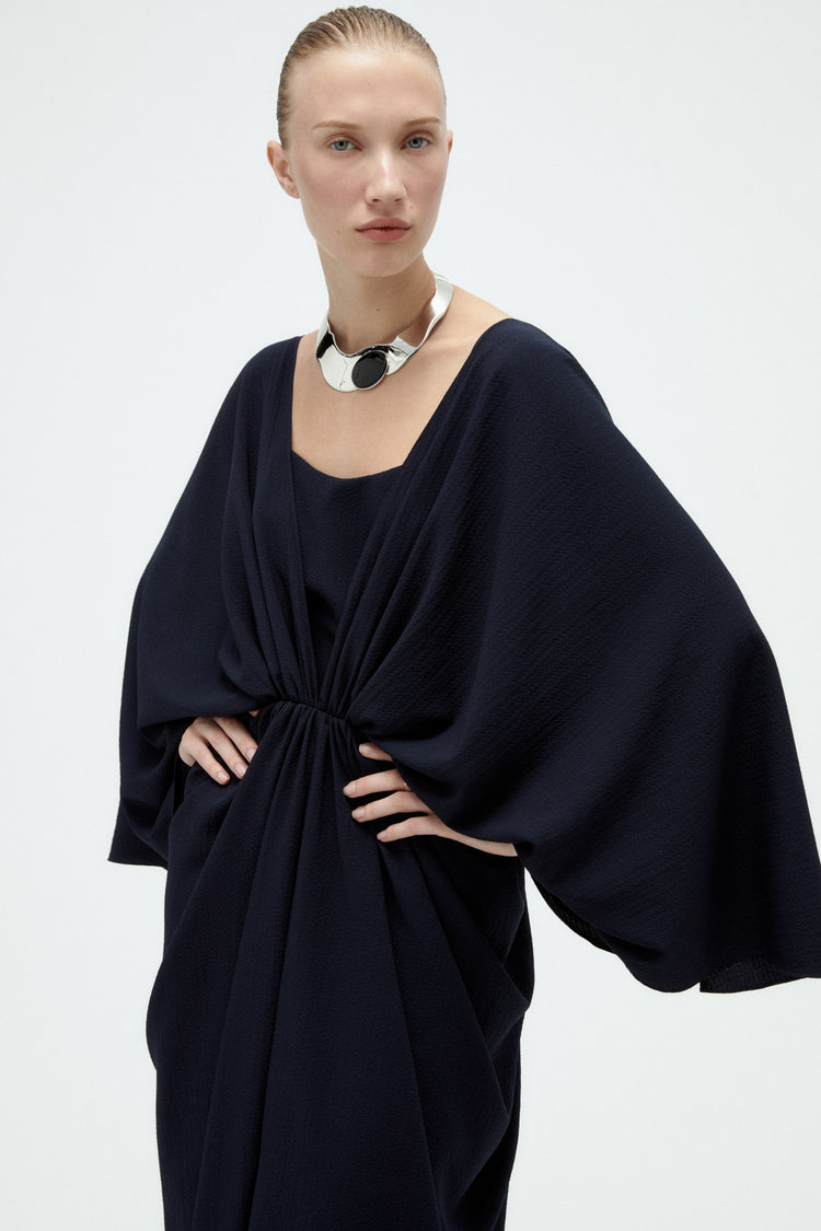 Batwing Textured Gown, dress from Collection Evening by Amsale, Fabric: crepe
