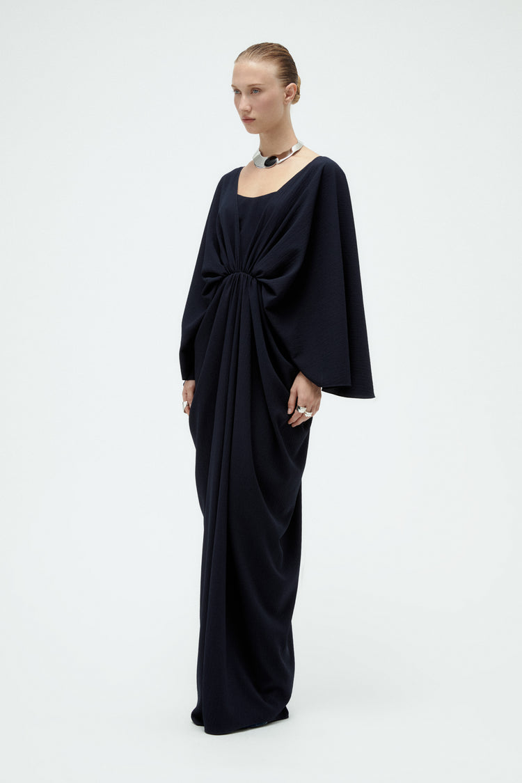 Batwing Textured Gown, dress from Collection Evening by Amsale, Fabric: crepe