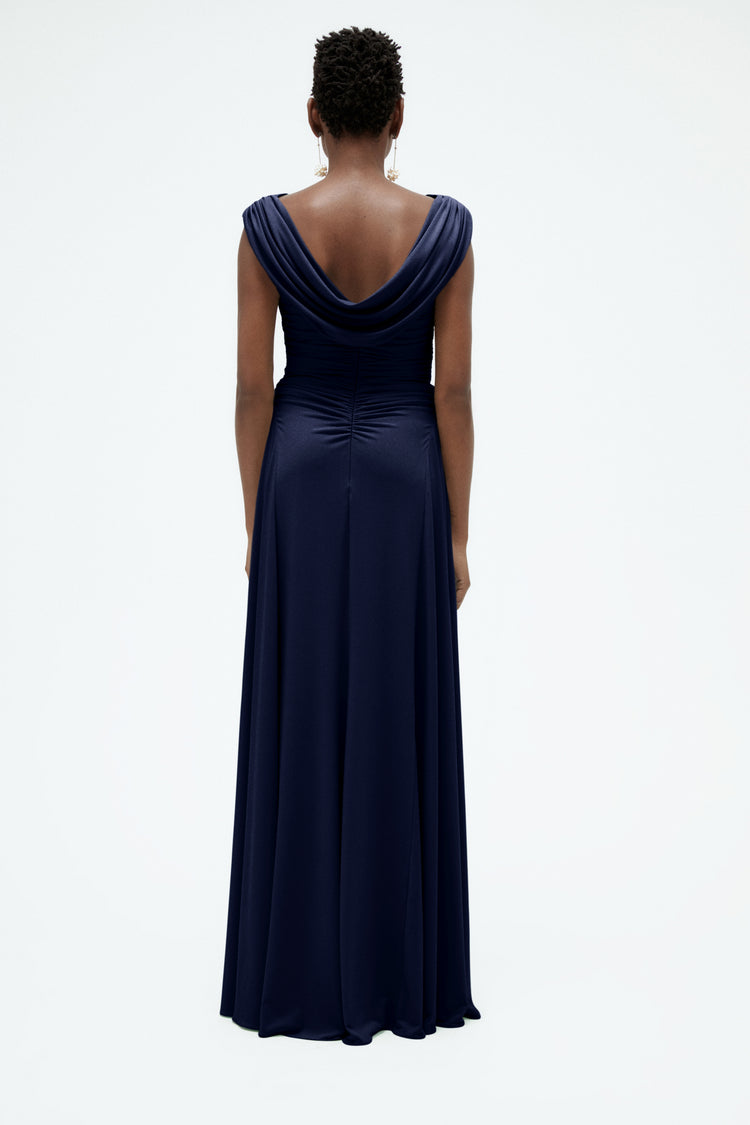 Draped Cowl Jersey Dress, dress from Collection Evening by Amsale, Fabric: jersey
