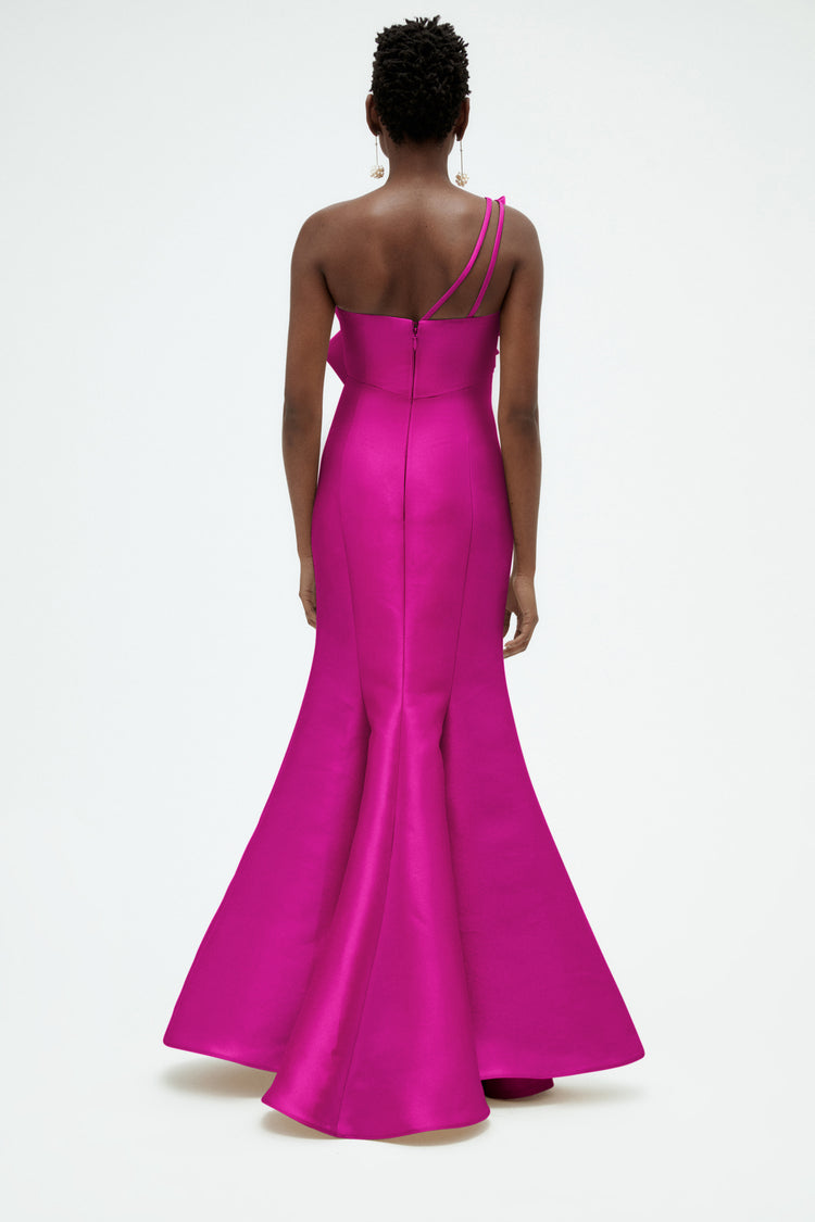 Mikado Twisted Double Bow Gown, dress from Collection Evening by Amsale, Fabric: mikado