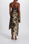 P640 - Metallic Jacquard Strapless Gown, dress from Collection Evening by Amsale, Fabric: metallic-jacquard