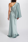 P651S - Fluid Satin One-Shoulder Gown, dress from Collection Evening by Amsale, Fabric: fluid-satin