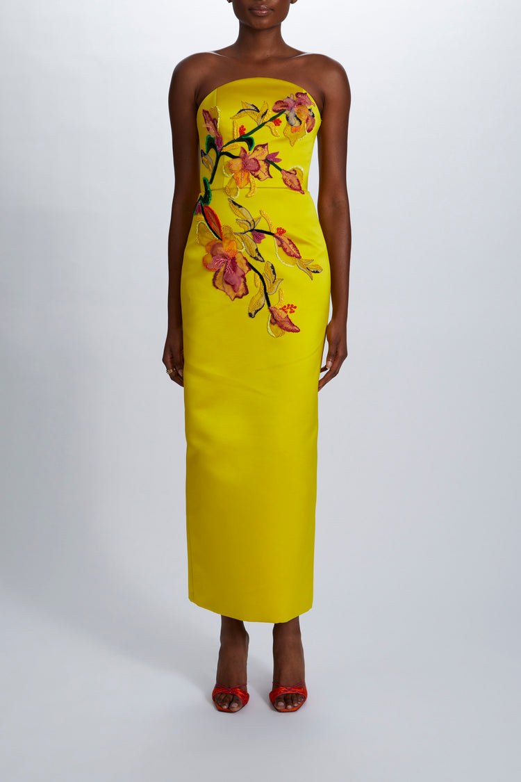 P725 - Lime, dress by color from Collection Evening by Amsale