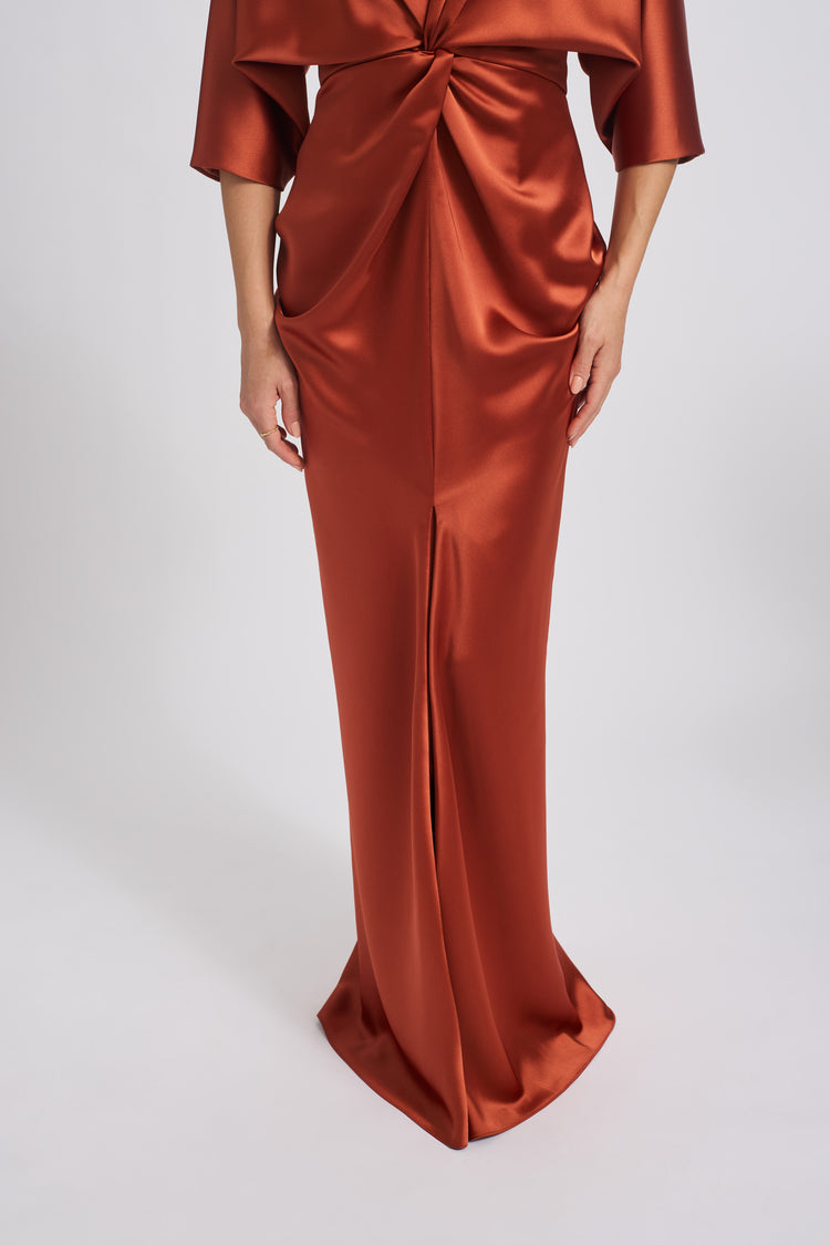 P748S - Truffle, dress by color from Collection Evening by Amsale