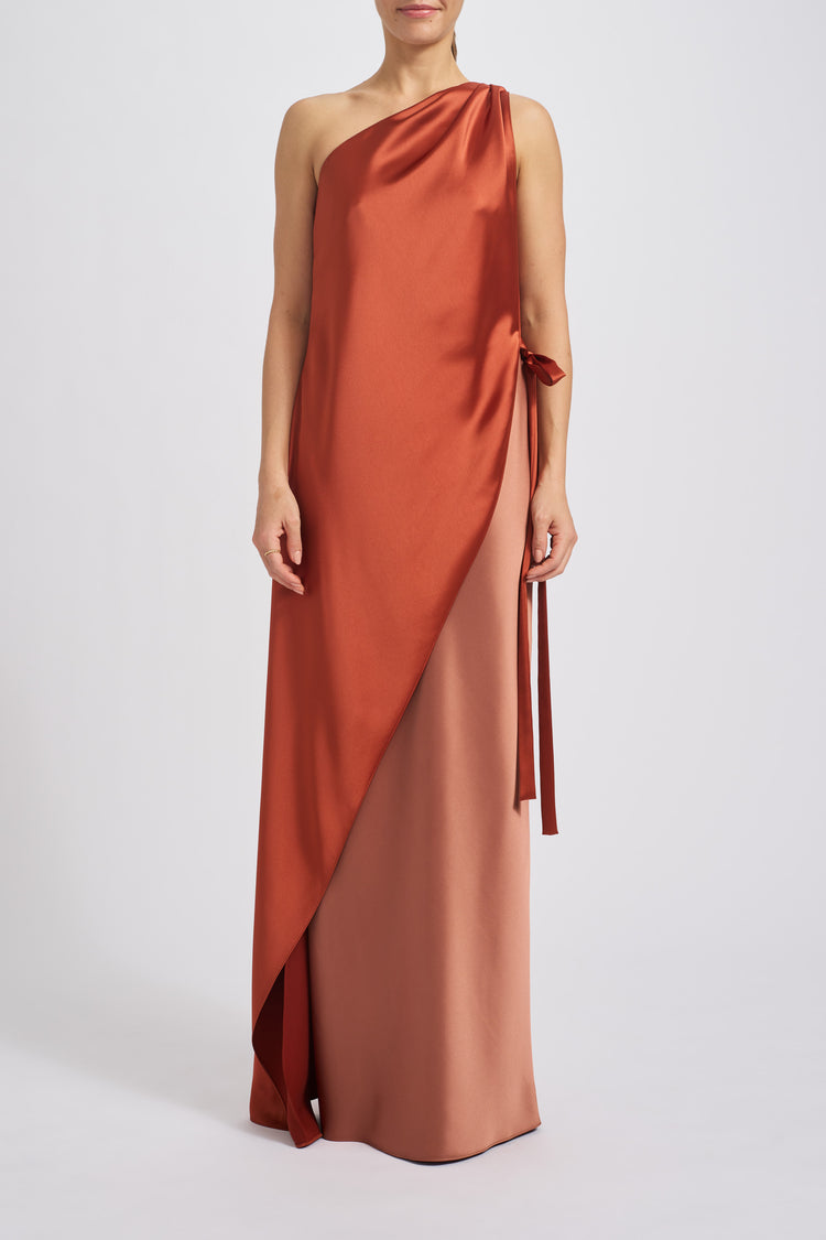 P749CBS - Copper-sienna, dress by color from Collection Evening by Amsale