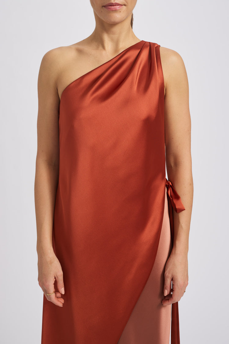 P749CBS - Copper-sienna, dress by color from Collection Evening by Amsale