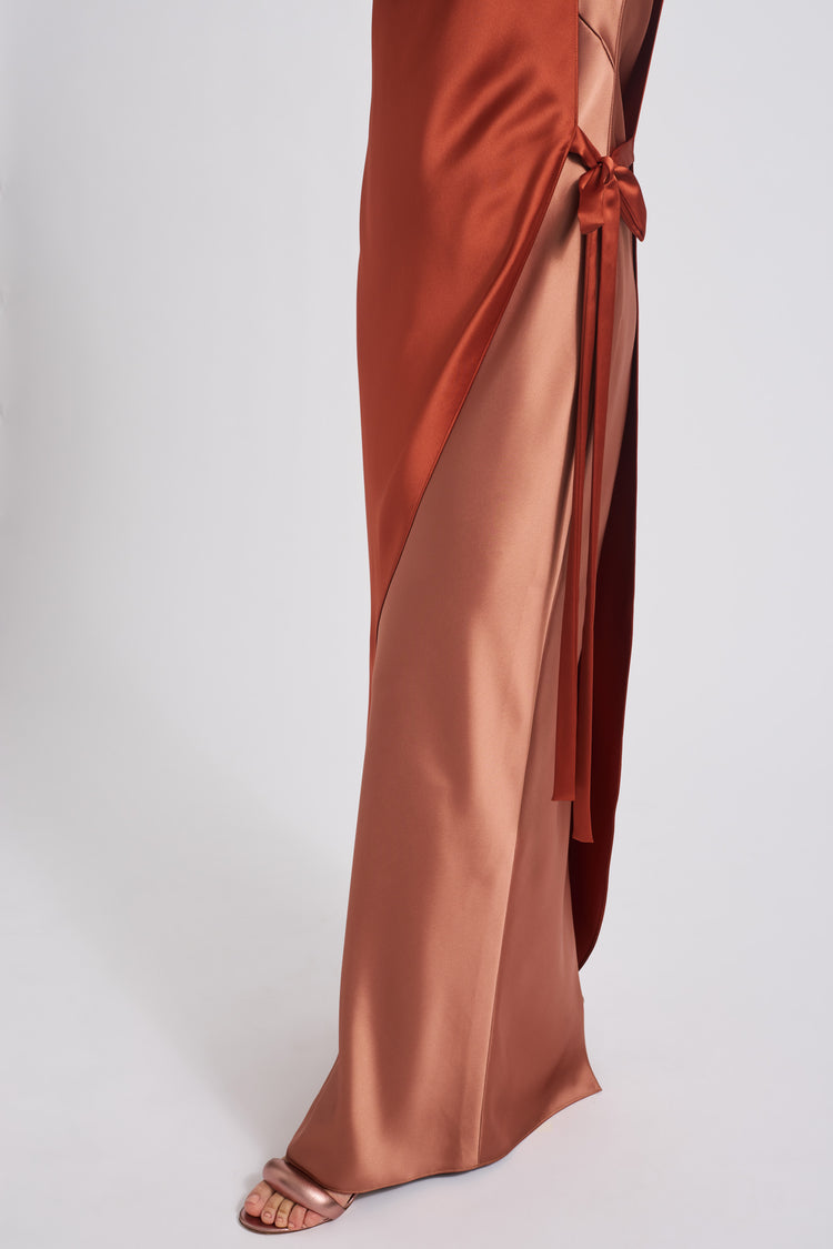 P749CBS - Copper-sienna, dress by color from Collection Evening by Amsale
