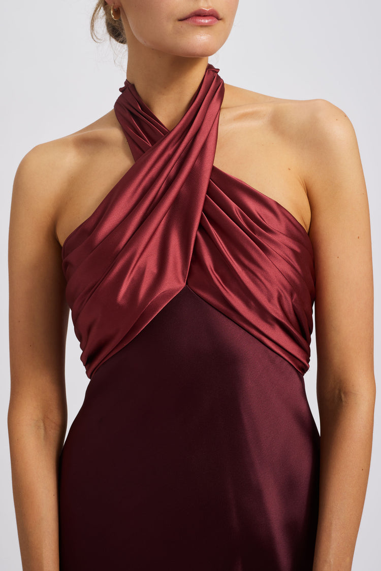 P757CBS - Mocha-Truffle, dress by color from Collection Evening by Amsale