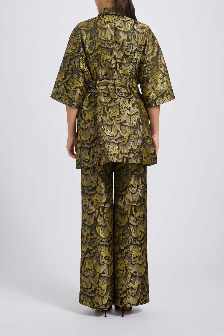 Image number 4: P768 - Olive-multi, back view