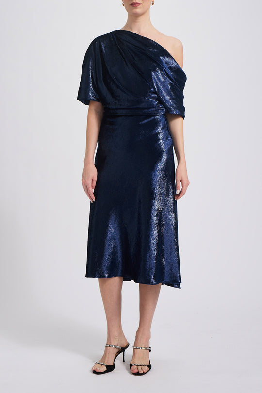 P734 - Navy, $1,350, dress by color from Collection Evening by Amsale