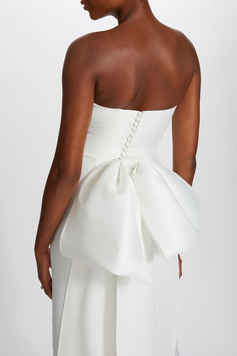 Mikado Oversized Bow Dress – Amsale