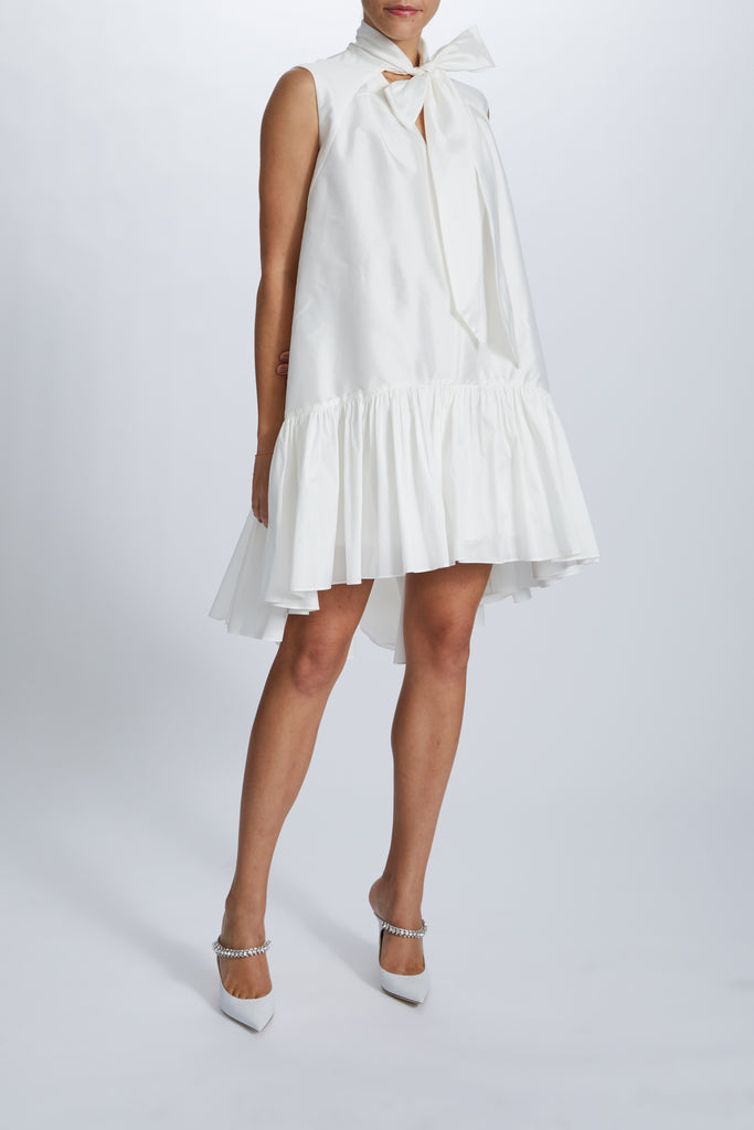 Taffeta Trapeze Dress Ivory / 4 Taffeta Trapeze Dress Ivory / 4