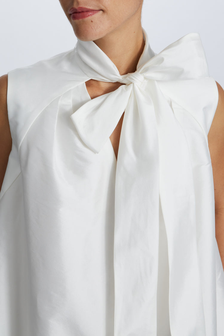 Image number 3: Taffeta Trapeze Dress, detail view