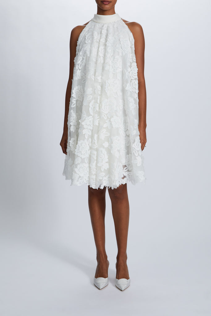 Guipure Lace Trapeze Dress Ivory / 28 Guipure Lace Trapeze Dress Ivory / 28