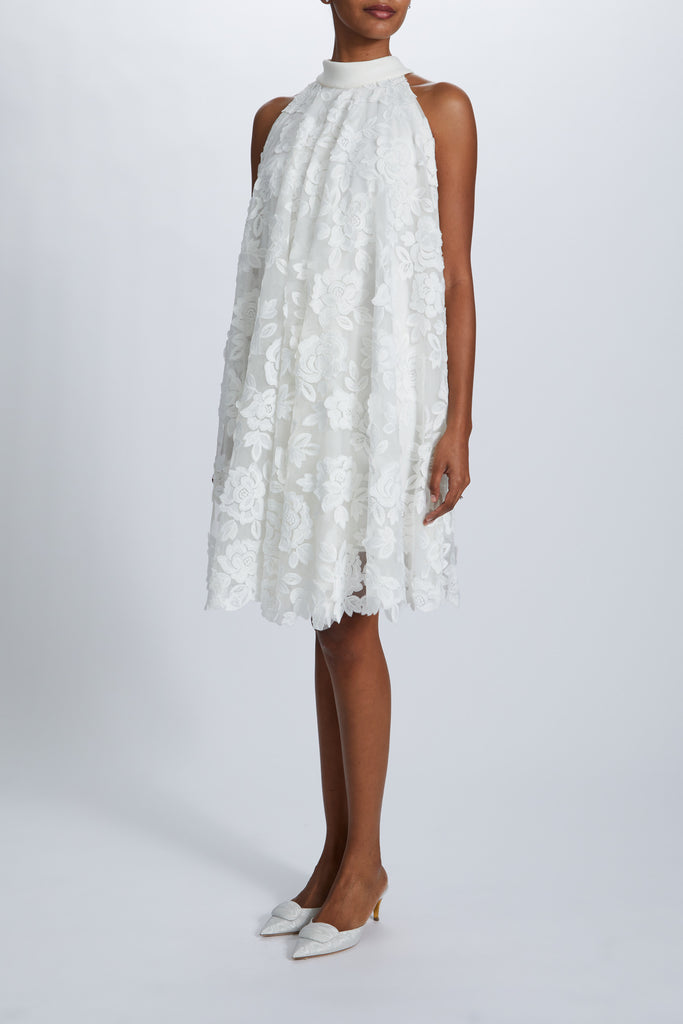Guipure Lace Trapeze Dress Ivory / 28 Guipure Lace Trapeze Dress Ivory / 28
