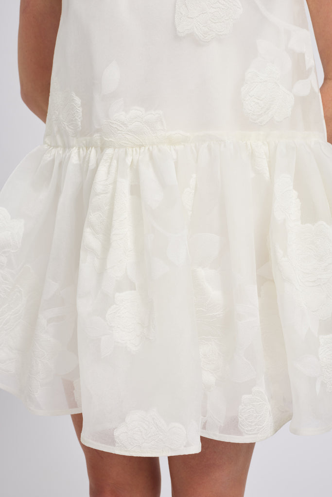 Rose Fil Coup Mini Dress Ivory / 2 | Amsale Rose Fil Coup Mini Dress Ivory / 2 | Amsale