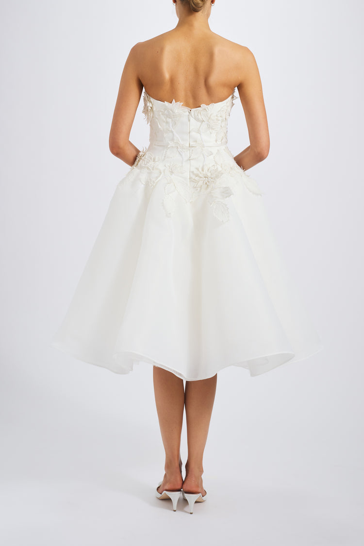 Image number 5: Gazar Embroidered Flower Dress, back view