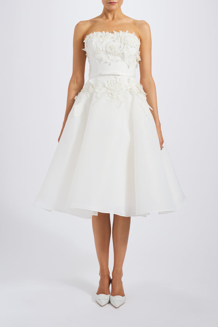 Image number 3: Gazar Embroidered Flower Dress, front view