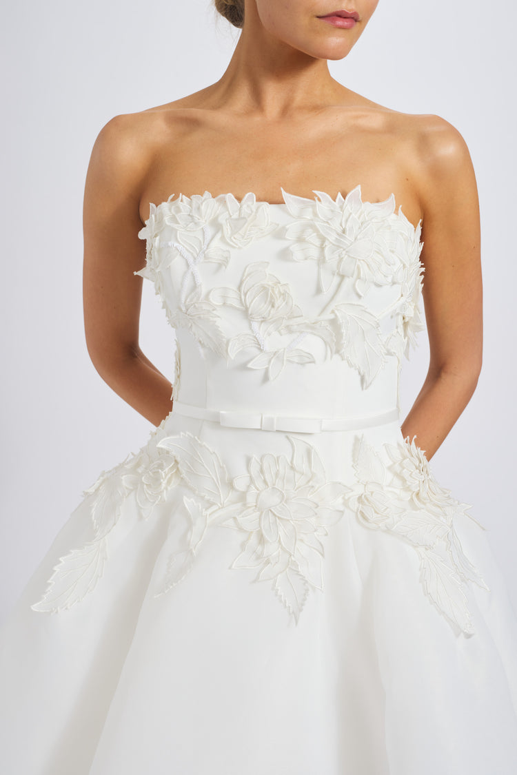 Image number 2: Gazar Embroidered Flower Dress, detail view