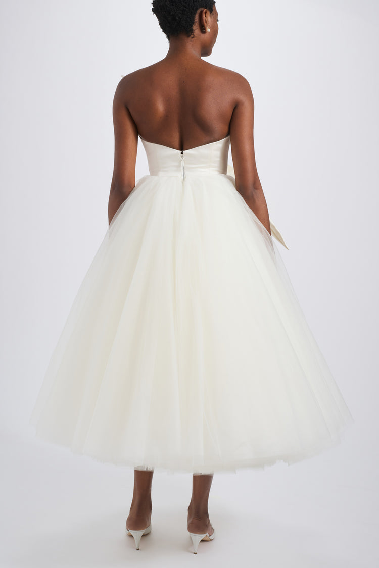 Image number 3: Oversized 3D Flower Dress, back view
