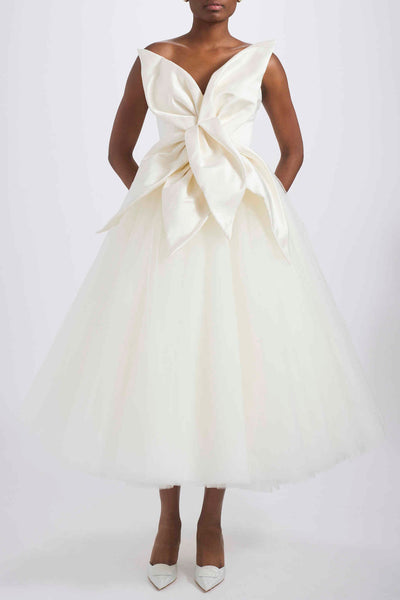 Oversized 3D Flower Dress