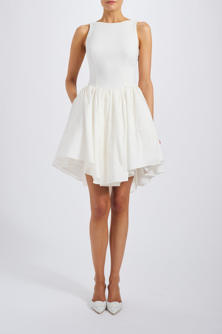 Drop-waist Short Dress – Amsale