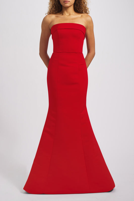 Jaylin - Lipstick-Red, $300, dress by color from Collection Bridesmaids by Amsale