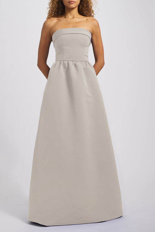 Rene - Champagne, $300, dress by color from Collection Bridesmaids by Amsale